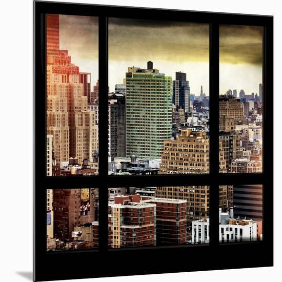 View from the Window - Hell's Kitchen - NYC-Philippe Hugonnard-Mounted Premium Photographic Print