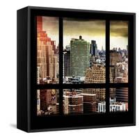 View from the Window - Hell's Kitchen - NYC-Philippe Hugonnard-Framed Stretched Canvas