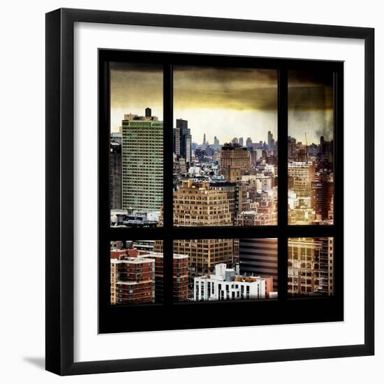 View from the Window - Hell's Kitchen - NYC-Philippe Hugonnard-Framed Photographic Print