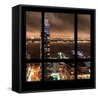 View from the Window - Hudson River New York-Philippe Hugonnard-Framed Stretched Canvas