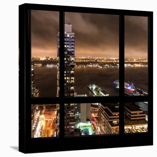 View from the Window - Hudson River New York-Philippe Hugonnard-Stretched Canvas