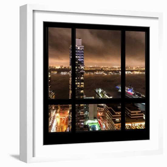 View from the Window - Hudson River New York-Philippe Hugonnard-Framed Photographic Print