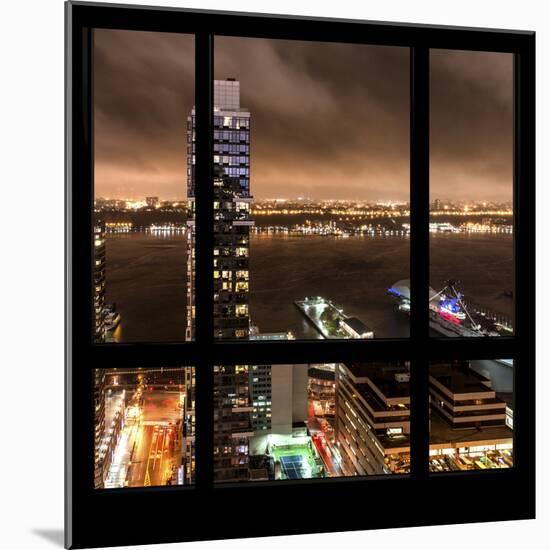 View from the Window - Hudson River New York-Philippe Hugonnard-Mounted Photographic Print