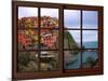 View from the Window Manarola at Cinque Terre-Anna Siena-Mounted Giclee Print