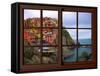 View from the Window Manarola at Cinque Terre-Anna Siena-Framed Stretched Canvas