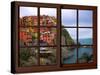 View from the Window Manarola at Cinque Terre-Anna Siena-Stretched Canvas