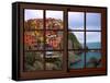 View from the Window Manarola at Cinque Terre-Anna Siena-Framed Stretched Canvas