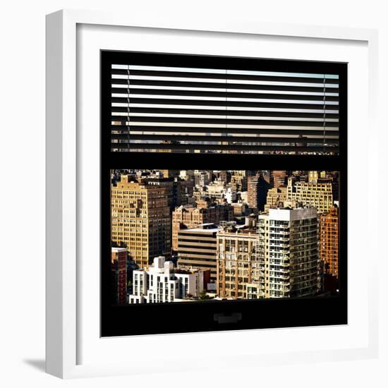 View from the Window - Manhattan Architecture-Philippe Hugonnard-Framed Photographic Print