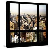 View from the Window - Manhattan Architecture-Philippe Hugonnard-Stretched Canvas