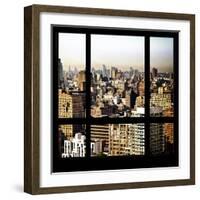 View from the Window - Manhattan Architecture-Philippe Hugonnard-Framed Photographic Print