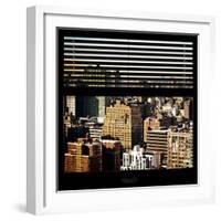 View from the Window - Manhattan Architecture-Philippe Hugonnard-Framed Photographic Print