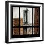 View from the Window - Manhattan Bridge-Philippe Hugonnard-Framed Photographic Print
