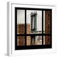 View from the Window - Manhattan Bridge-Philippe Hugonnard-Framed Photographic Print