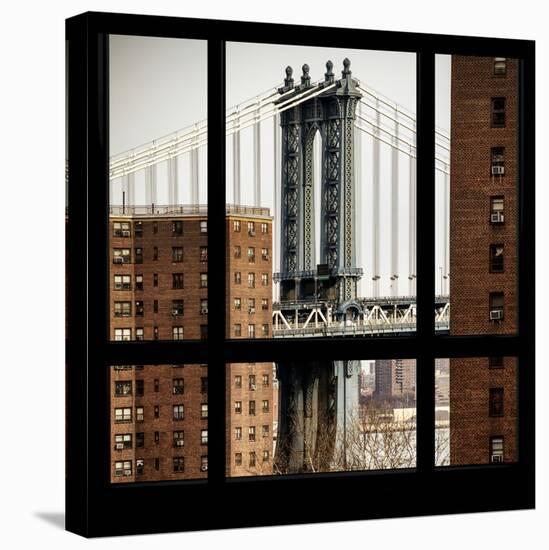 View from the Window - Manhattan Bridge-Philippe Hugonnard-Stretched Canvas