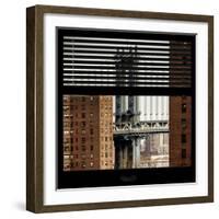 View from the Window - Manhattan Bridge-Philippe Hugonnard-Framed Photographic Print