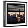 View from the Window - Manhattan Buildings at Sunset-Philippe Hugonnard-Framed Photographic Print