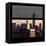 View from the Window - Manhattan Buildings at Sunset-Philippe Hugonnard-Framed Stretched Canvas