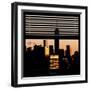 View from the Window - Manhattan Buildings at Sunset-Philippe Hugonnard-Framed Photographic Print