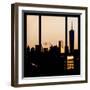 View from the Window - Manhattan Buildings at Sunset-Philippe Hugonnard-Framed Photographic Print