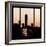 View from the Window - Manhattan Buildings at Sunset-Philippe Hugonnard-Framed Photographic Print