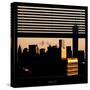 View from the Window - Manhattan Buildings at Sunset-Philippe Hugonnard-Stretched Canvas