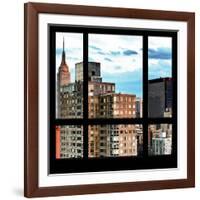 View from the Window - Manhattan Buildings-Philippe Hugonnard-Framed Photographic Print