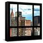 View from the Window - Manhattan Buildings-Philippe Hugonnard-Framed Stretched Canvas