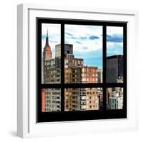 View from the Window - Manhattan Buildings-Philippe Hugonnard-Framed Photographic Print