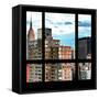 View from the Window - Manhattan Buildings-Philippe Hugonnard-Framed Stretched Canvas