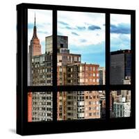 View from the Window - Manhattan Buildings-Philippe Hugonnard-Stretched Canvas