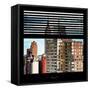 View from the Window - Manhattan Buildings-Philippe Hugonnard-Framed Stretched Canvas
