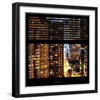 View from the Window - Manhattan Buildings-Philippe Hugonnard-Framed Photographic Print