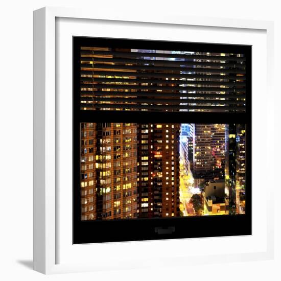 View from the Window - Manhattan Buildings-Philippe Hugonnard-Framed Photographic Print