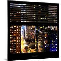 View from the Window - Manhattan Buildings-Philippe Hugonnard-Mounted Photographic Print