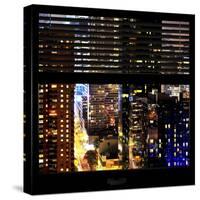 View from the Window - Manhattan Buildings-Philippe Hugonnard-Stretched Canvas