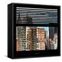 View from the Window - Manhattan Buildings-Philippe Hugonnard-Framed Stretched Canvas