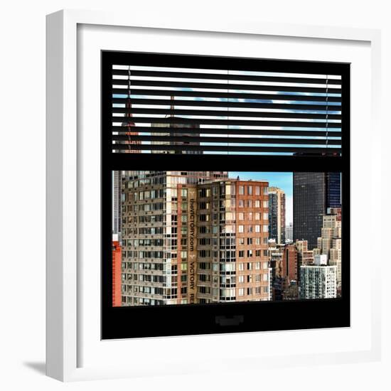 View from the Window - Manhattan Buildings-Philippe Hugonnard-Framed Photographic Print