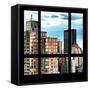 View from the Window - Manhattan Buildings-Philippe Hugonnard-Framed Stretched Canvas