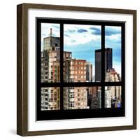 View from the Window - Manhattan Buildings-Philippe Hugonnard-Framed Photographic Print