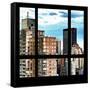 View from the Window - Manhattan Buildings-Philippe Hugonnard-Framed Stretched Canvas