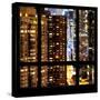 View from the Window - Manhattan Buildings-Philippe Hugonnard-Stretched Canvas