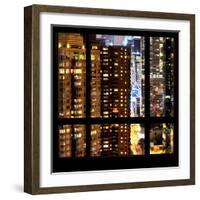 View from the Window - Manhattan Buildings-Philippe Hugonnard-Framed Photographic Print