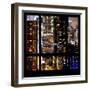 View from the Window - Manhattan Buildings-Philippe Hugonnard-Framed Photographic Print