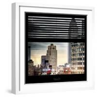 View from the Window - Manhattan Buildings-Philippe Hugonnard-Framed Photographic Print