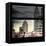 View from the Window - Manhattan Buildings-Philippe Hugonnard-Framed Stretched Canvas