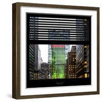 View from the Window - Manhattan Buildings-Philippe Hugonnard-Framed Photographic Print