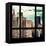 View from the Window - Manhattan Buildings-Philippe Hugonnard-Framed Stretched Canvas