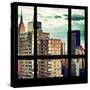 View from the Window - Manhattan Buildings-Philippe Hugonnard-Stretched Canvas