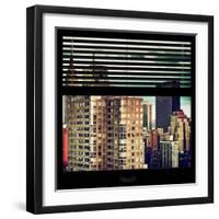 View from the Window - Manhattan Buildings-Philippe Hugonnard-Framed Photographic Print