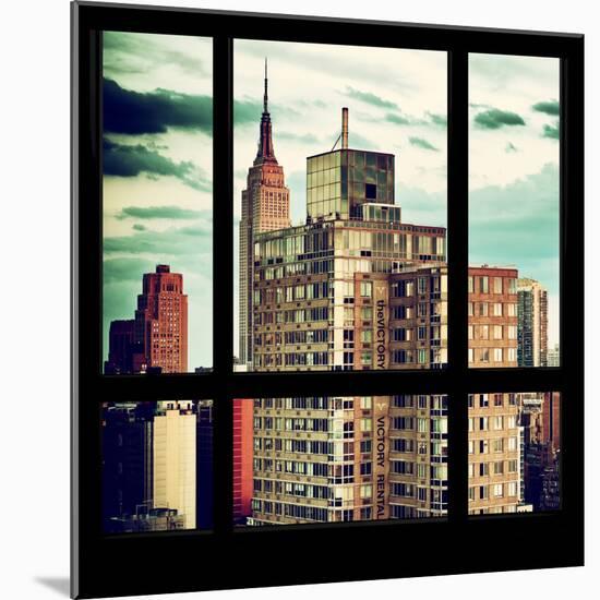 View from the Window - Manhattan Buildings-Philippe Hugonnard-Mounted Photographic Print